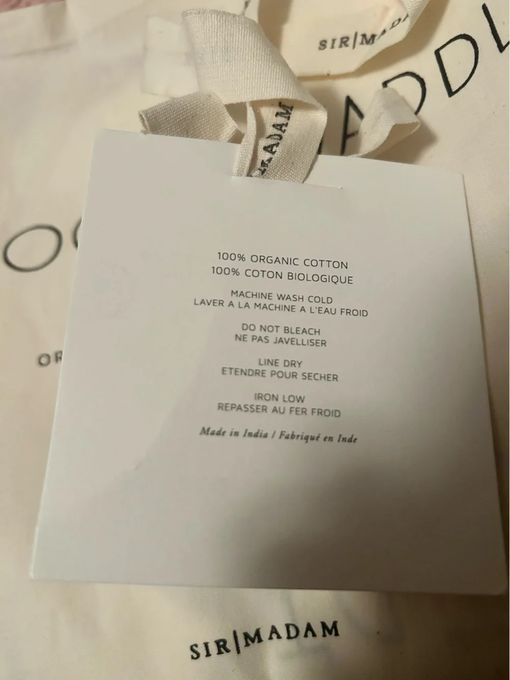 Heirloom Swaddler Organic Cotton Baby Blanket - Cream